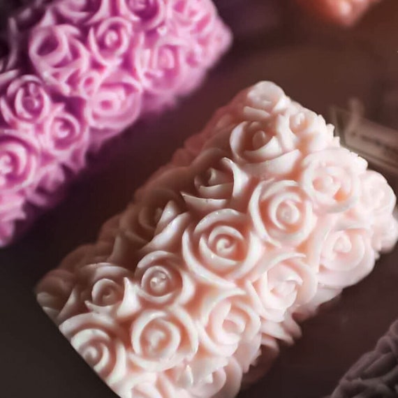 Lotus Floral Silicone Candle Mould Flower Bloom Rose Mold Ice Wax Soap  Resin Chocolate Fudge Jelly Moulds DIY Crafting Making Molds 