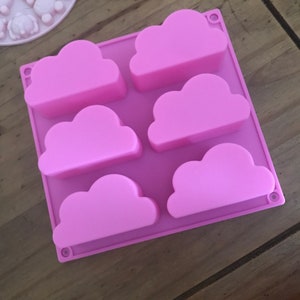 Cloud Ice Mould Candy, Jello, Chocolate, Soap, Candle Cloud Mould Tray Ice Cube Maker Baking Mould Tray Dessert Mould Tray 6 Hole image 6