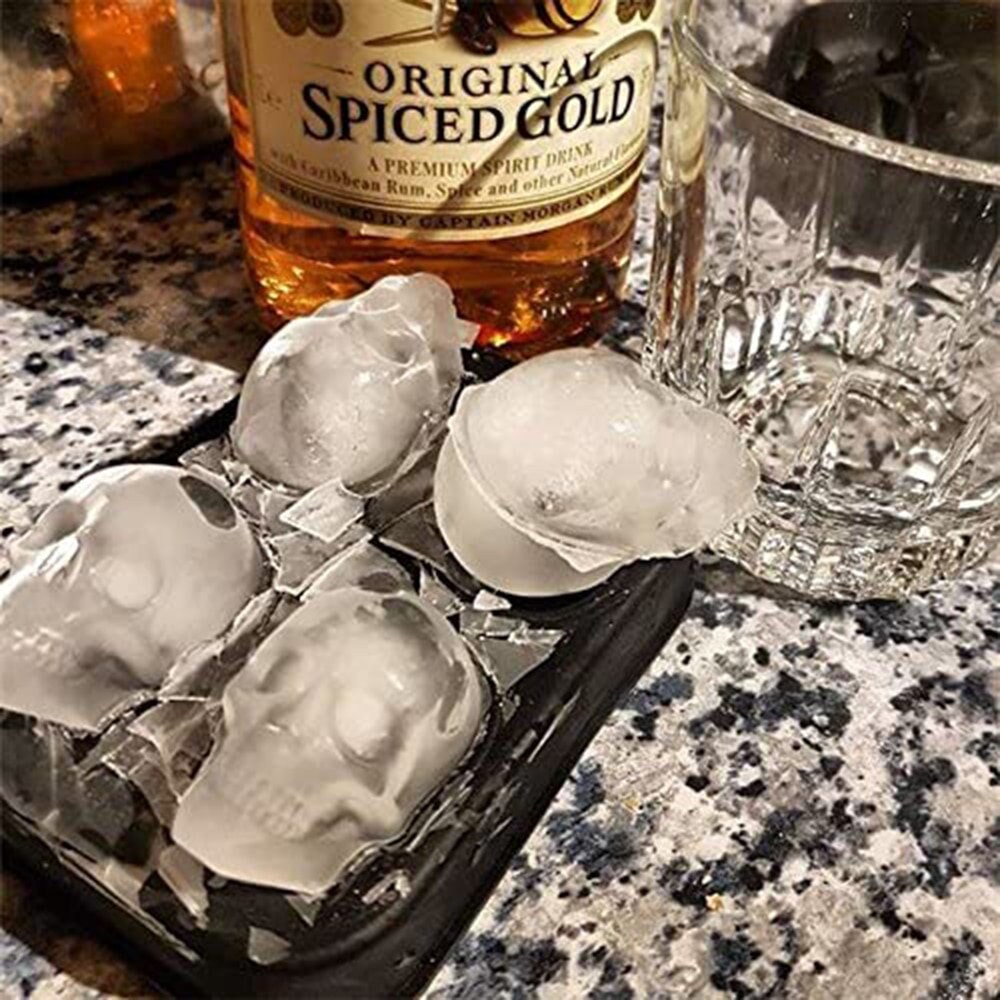 4 Cavity Rose Ice Cube Tray Cocktail Drinks Highball Dessert Floral Shaped  Mould Candy Jello Chocolate Fudge Soap Mold 4 Holes Molds 