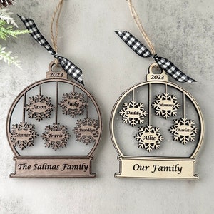 Family Christmas Ornament Personalized, Christmas Ornament, Personalized Christmas Ornament, Family Ornament