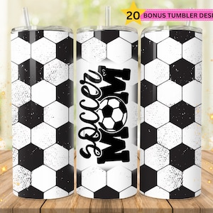 Soccer Tumbler 20oz skinny tumbler design sublimation design, 3d tumbler wrap, png, digital download, soccer tumbler wrap, soccer mom