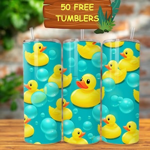 Rubber Duck Tumbler Wrap 20oz, rubber ducky tumbler, duck tumbler wrap, duck tumbler design, straight tumbler design, rubber duck png