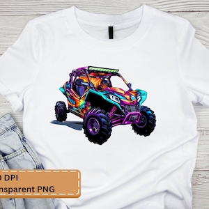 Neon UTV Offroad PNG File, rzr png, mudding png, instant download, digital offroad design, SXS png, transparent png, transparent png