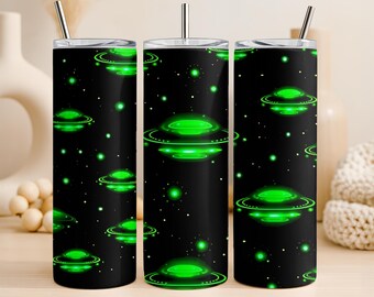 UFO Tumbler Design, 20oz Skinny Tumbler Wrap (Digital Download)