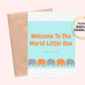 Druckbare Baby-Glückwunsch-Grußkarte, neue Baby-Mutterschaft neue Mutter-Baby-Dusche-Geschenkkarte
