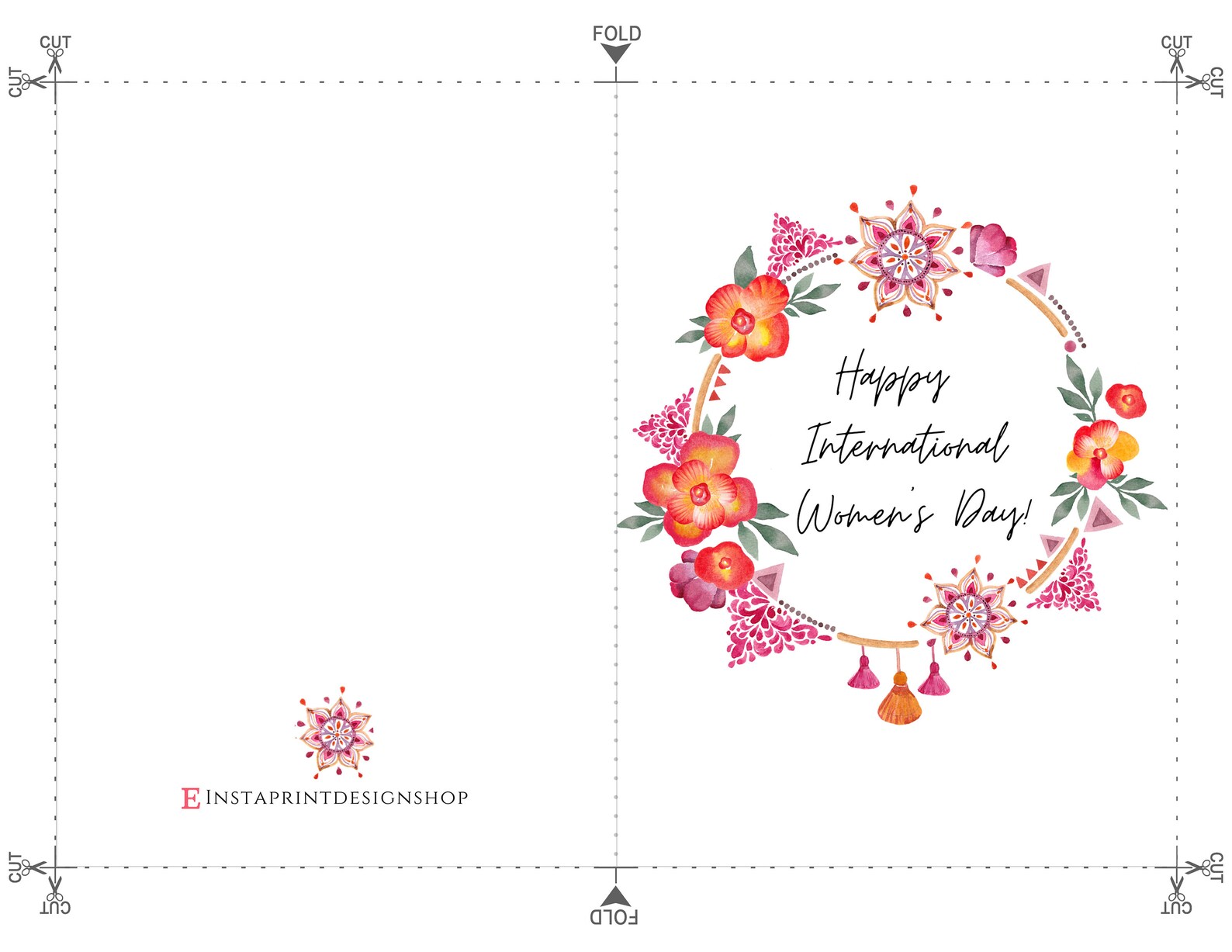 Happy International Women's Day Printable Greeting Card - Etsy