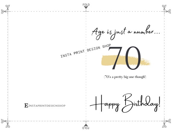 70th Birthday Printables Free Custom Printable 70th Birthday