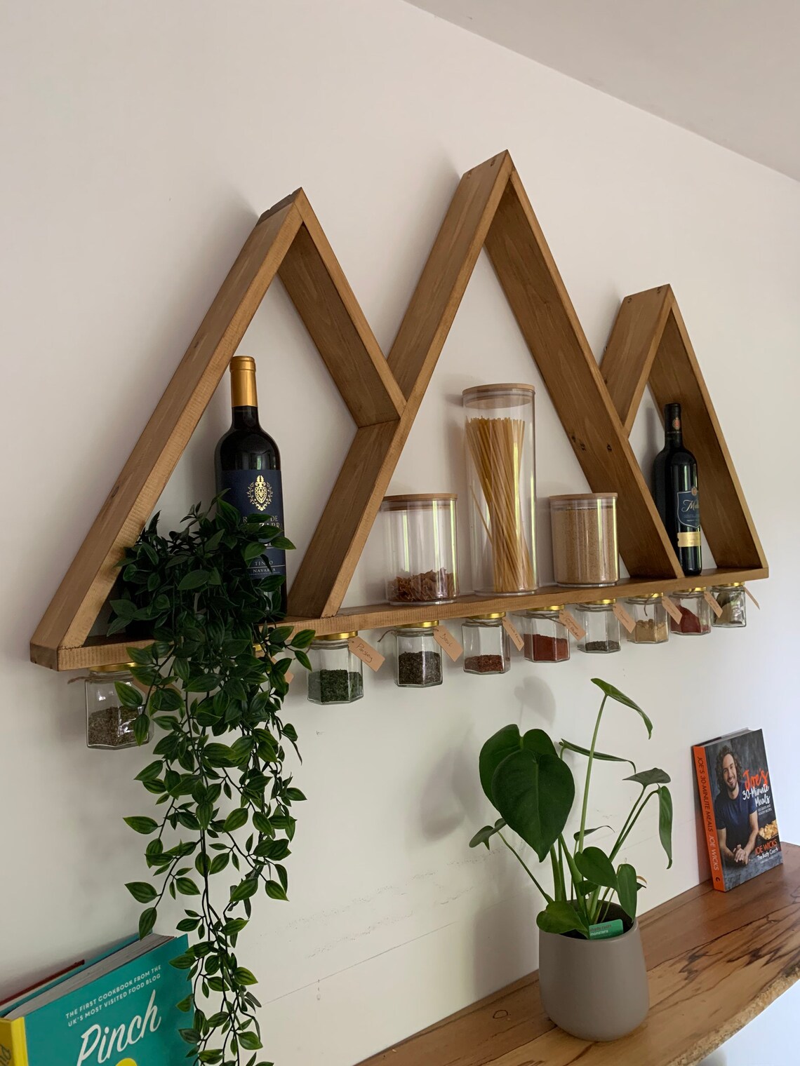Gran estante de especias de montaña y estante / Decoración de | Etsy