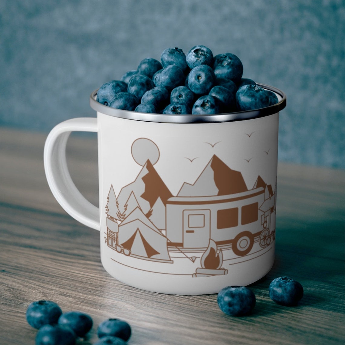 Personnalisé Custom Camping Mug Happy Camper Mug Camp Etsy