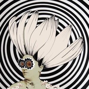 Trippy Petal-Head Vortex Giclée Fine Art Print