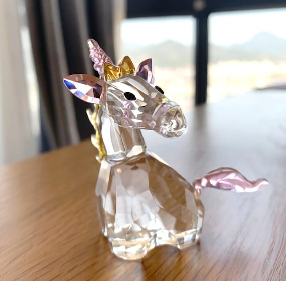 Glass Art Glass Sculptures & Figurines Crystal Unicorn Figurine Unicorn paperweight Collection