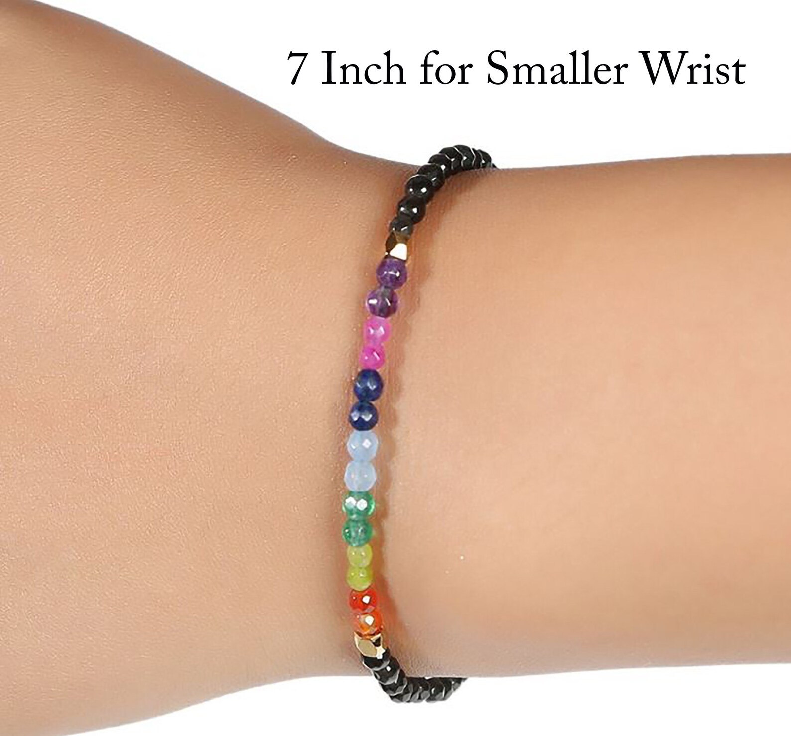 Dainty Healing Beaded Chakra Bracelet / Anxiety Bracelet / Etsy