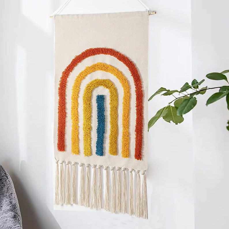 Rainbow Wall Hanging / popular Macramé Wall Hanging / Boho Rainbow Décor