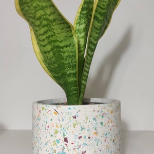 Terrazzo large indoor plant pot, Terrazzo Plant Pot, Home Decor, Eco Friendly terrazzo Planter, Plant Lover Gift, Housewarming gift