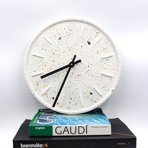 Modern Eco Resin Wall Clock | Handmade Minimalist Clock