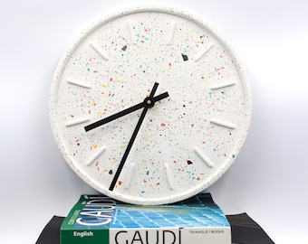 Modern Eco Resin Wall Clock | Handmade Minimalist Clock