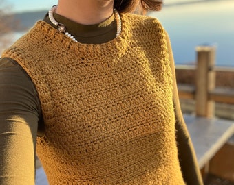 Step-by-step pattern Crochet Vest, 'The Rauk Vest'