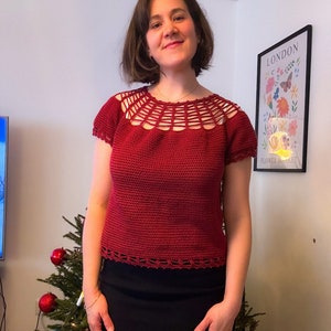 PALMA BLOUSE Crochet pattern PDF download
