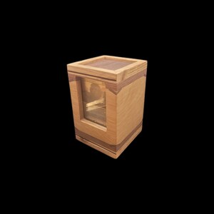 Coffret Commander avec compartiment en bois pour les dés pour Magic the Gathering, cartes Pokémon, MtG, Commander, Edh