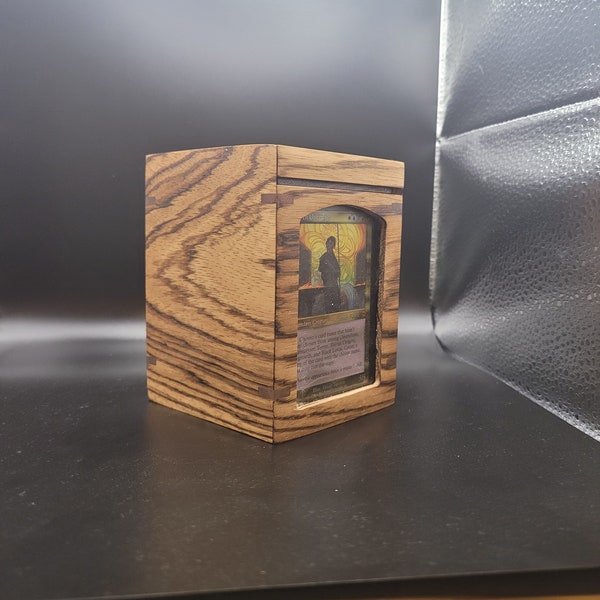 Wood Mtg Commander Deck Box Etsy