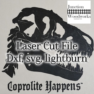 T-Rex fossil koprolit händer designfil: laserskuren SVG DXF