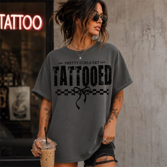 Tattooed PNG Bundle, Grunge, Tattoos, Edgy, Single Color, Minimalist, Checkered, Sublimation, Digital Instant Download