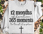 Single Color Bundle New Year PNG | Trendy, Devotion, Faith, Jesus, Christian, Trust, Months, Moments | Sublimation | DIGITAL