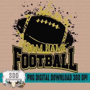 Custom Football Team PNG | School, Team, Fall, Sport, Spirit, Football, Customizable | Personalization | DIGITAL