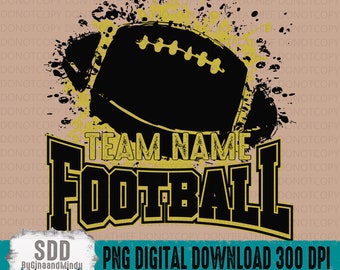 Custom Football Team PNG | School, Team, Fall, Sport, Spirit, Football, Customizable | Personalization | DIGITAL