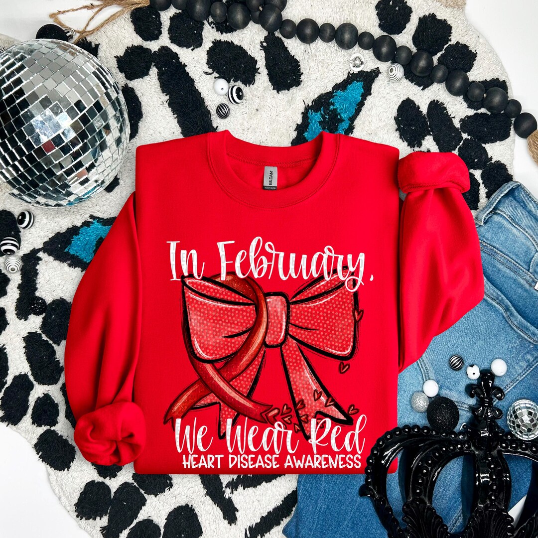 Heart Disease PNG | Trendy, Bow, Ribbon, February, Cause, Bundle, Red ...