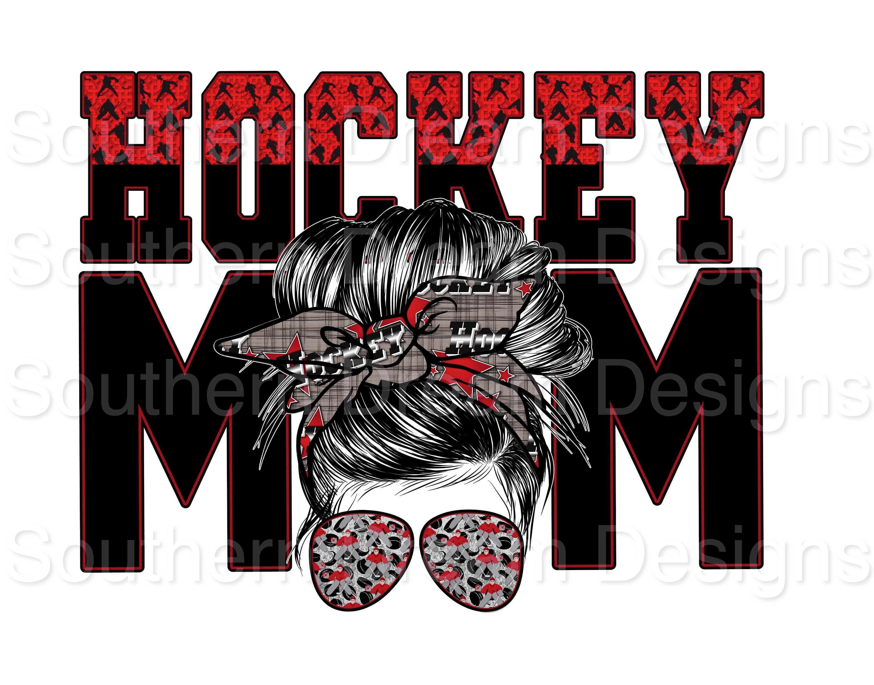 HOCKEY PNG Hockey Mom Sublimation Waterslide Digital Mom Etsy