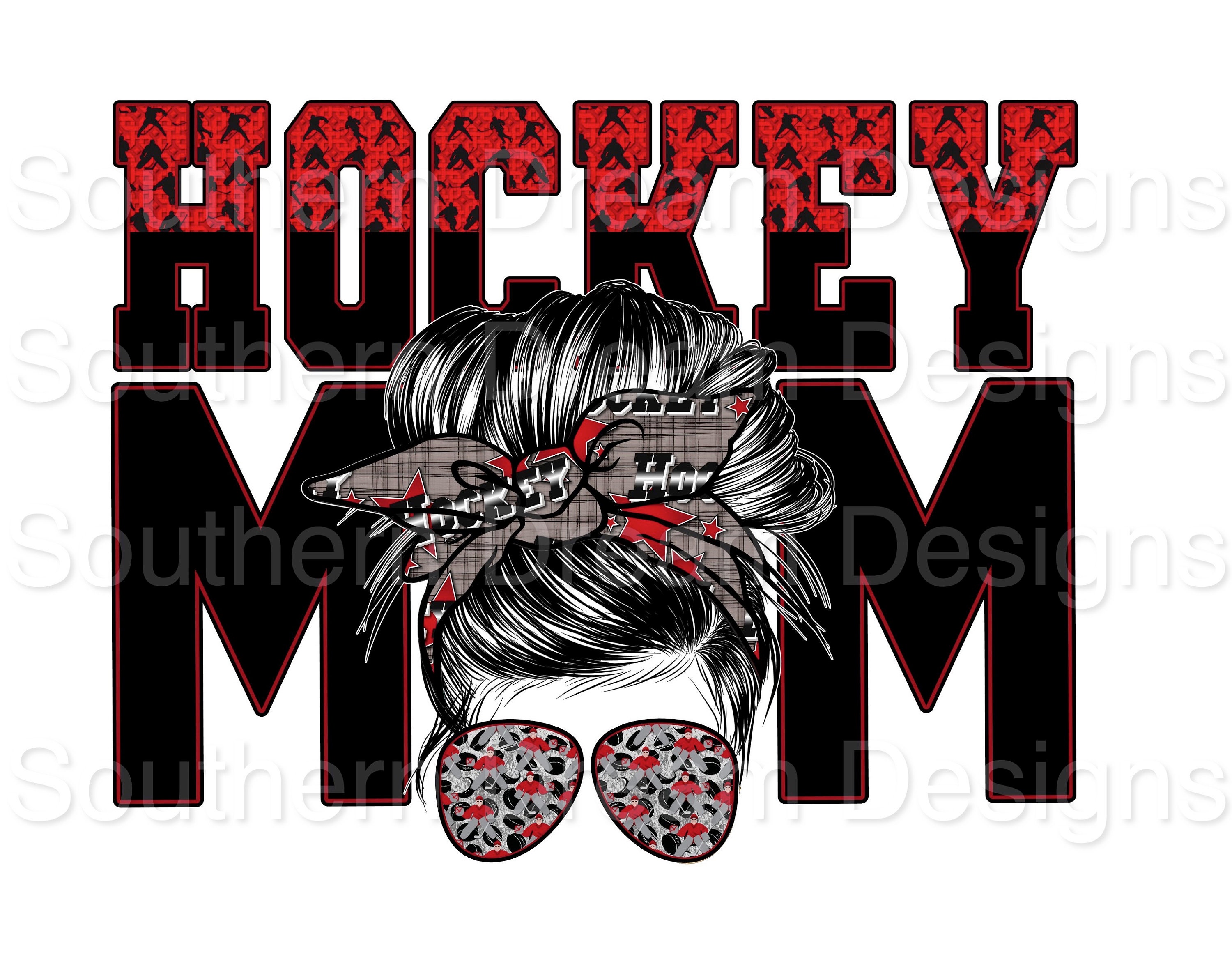 Hockey Png Hockey Mom Sublimation Waterslide Digital Mom Etsy