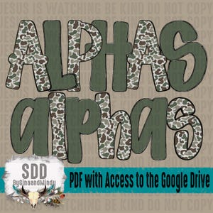 Camo PNG Bundle Set | Doodle Letters, Letter, Doodles, Fall, Hunting, Hunt, Hunter, Font, Trendy | DIGITAL