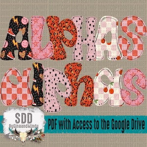 Doodle Alpha PNG Bundle Set | Xadrez, Xadrez, Grunge, Pontos, Leopardo, Estrelas, Estrela, Letras, Clipart, Comercial | DIGITAL