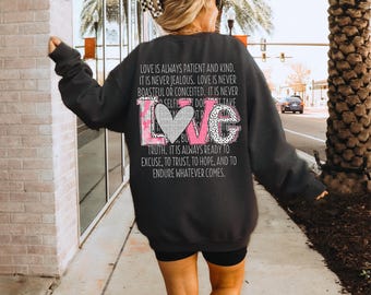 Love Is PNG | Trendy, Faith, Christian, Doodle Letters, Love, Valentine's, Heart, Glitter, Quote, | Sublimation | DIGITAL