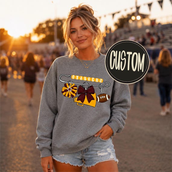 Custom School Spirit PNG | Mascot, Personalize, Customize, Cheer, Cheerleader | Sublimation Download | Instant Downloadable | DIGITAL