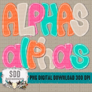 Conjunto de PNG de Doodle Alfa Colorido | Letras Doodle, Pontos, Letra, Rabiscos, Fonte, Trendy | DIGITAL