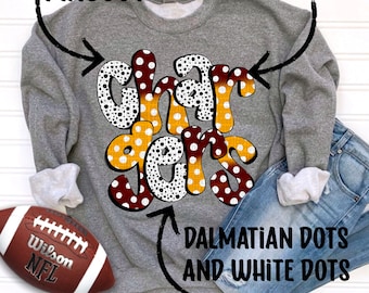 Custom School Spirit PNG |  | Doodle, Dots, Stars, Banner, Personalize, Customize | Sublimation Download | Instant Downloadable | DIGITAL