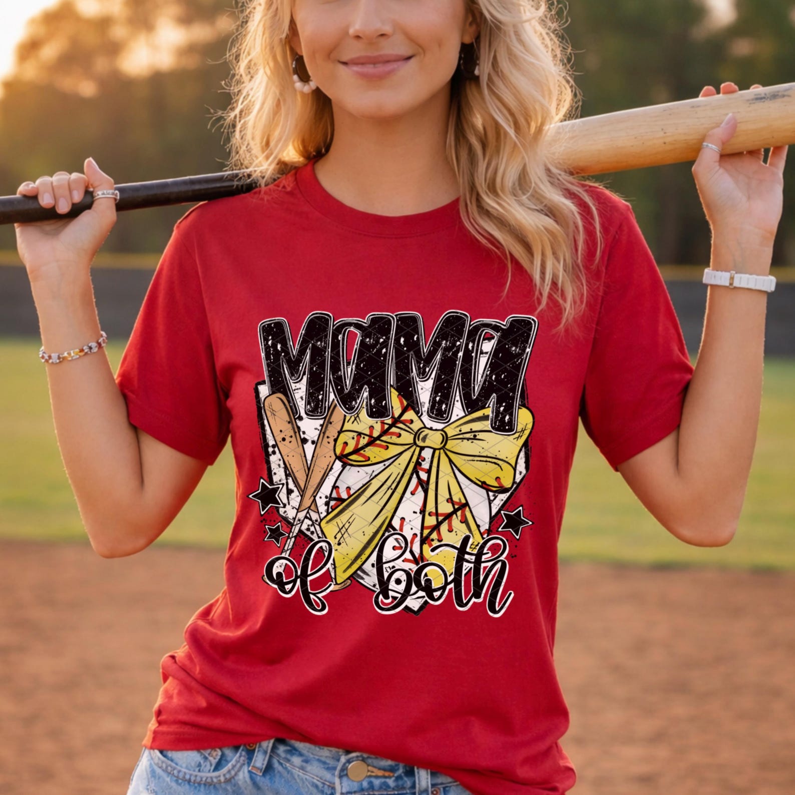 Mama of Both PNG | Baseball & Softball Mom Sublimation Design | Sports ...