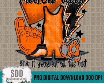 Match Day PNG Bundle | Wrestling, Wrestle, Wrestler, School, Sport, Spirit, Trendy | Sublimation | Instant Download | DIGITAL