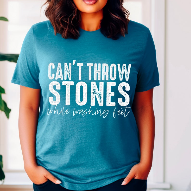 Can't Throw Stones While Washing Feet PNG Faith, Christian, Quotes ...