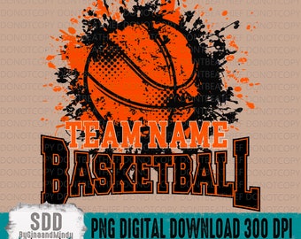 Custom Basketball Team PNG | School, Team, Fall, Sport, Spirit, Basketball, Customizable | Personalization | DIGITAL