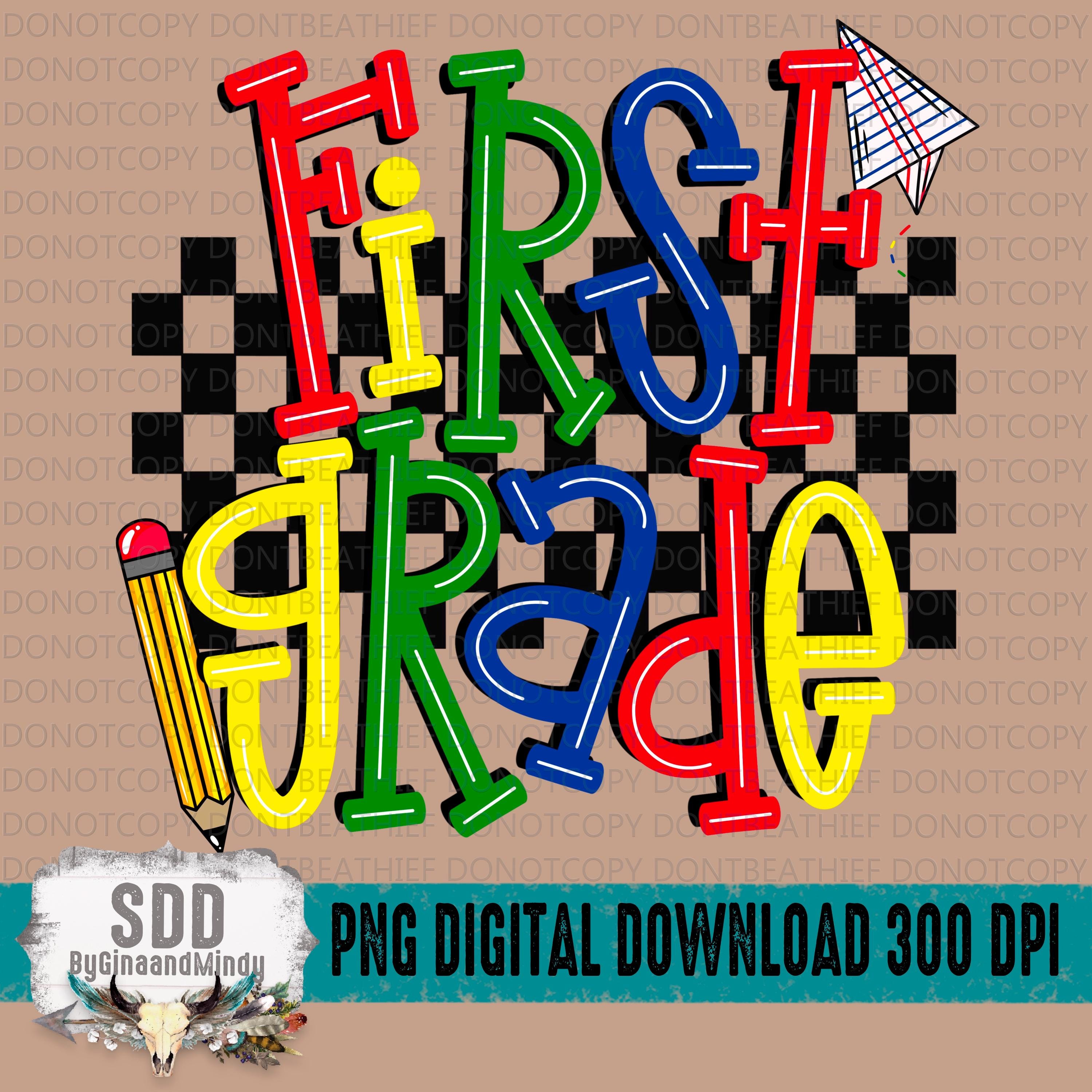 First Grade Thumbnail First Grade PNG | Trendy, Back to School, Grade, Elementary, Pencil ...