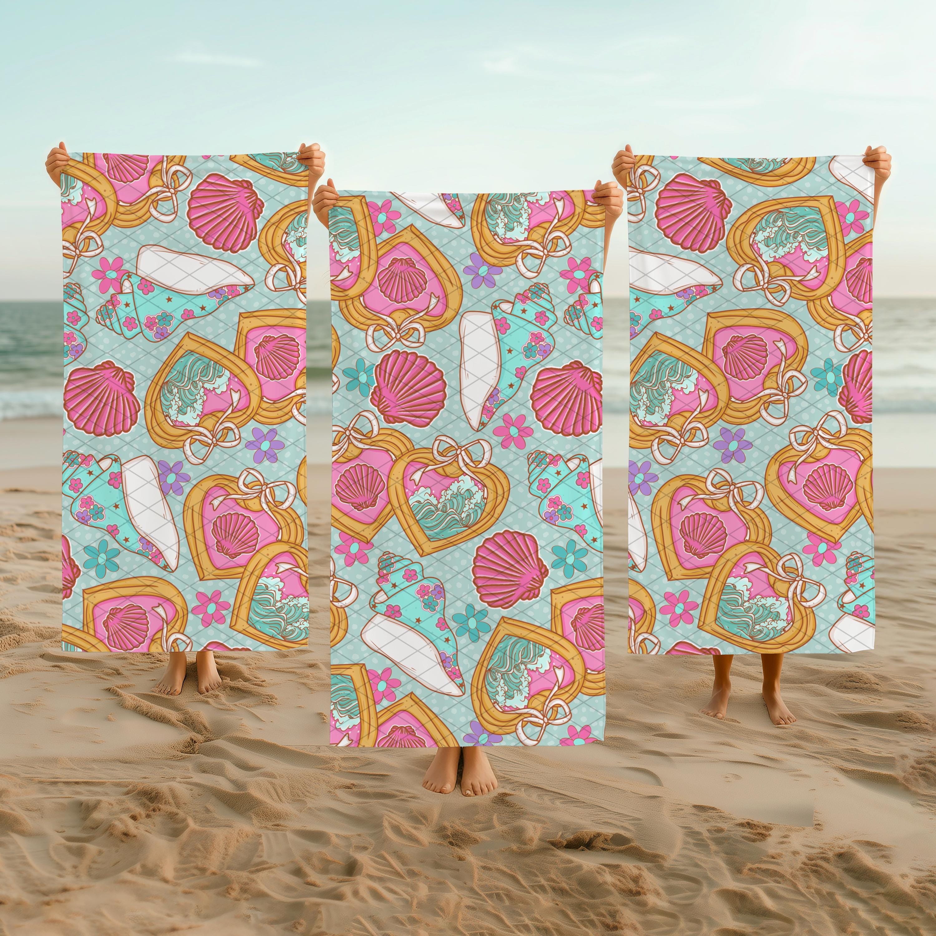 Coastal Seamless Pattern PNG | Seashell Bow Locket Digital Paper ...