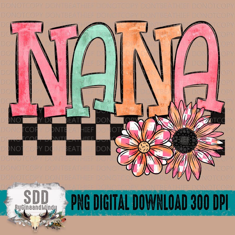 Nanel Lettering Nana PNG | Trendy, Doodle Letters, Floral, Spring, Brush Stroke, Boho ...