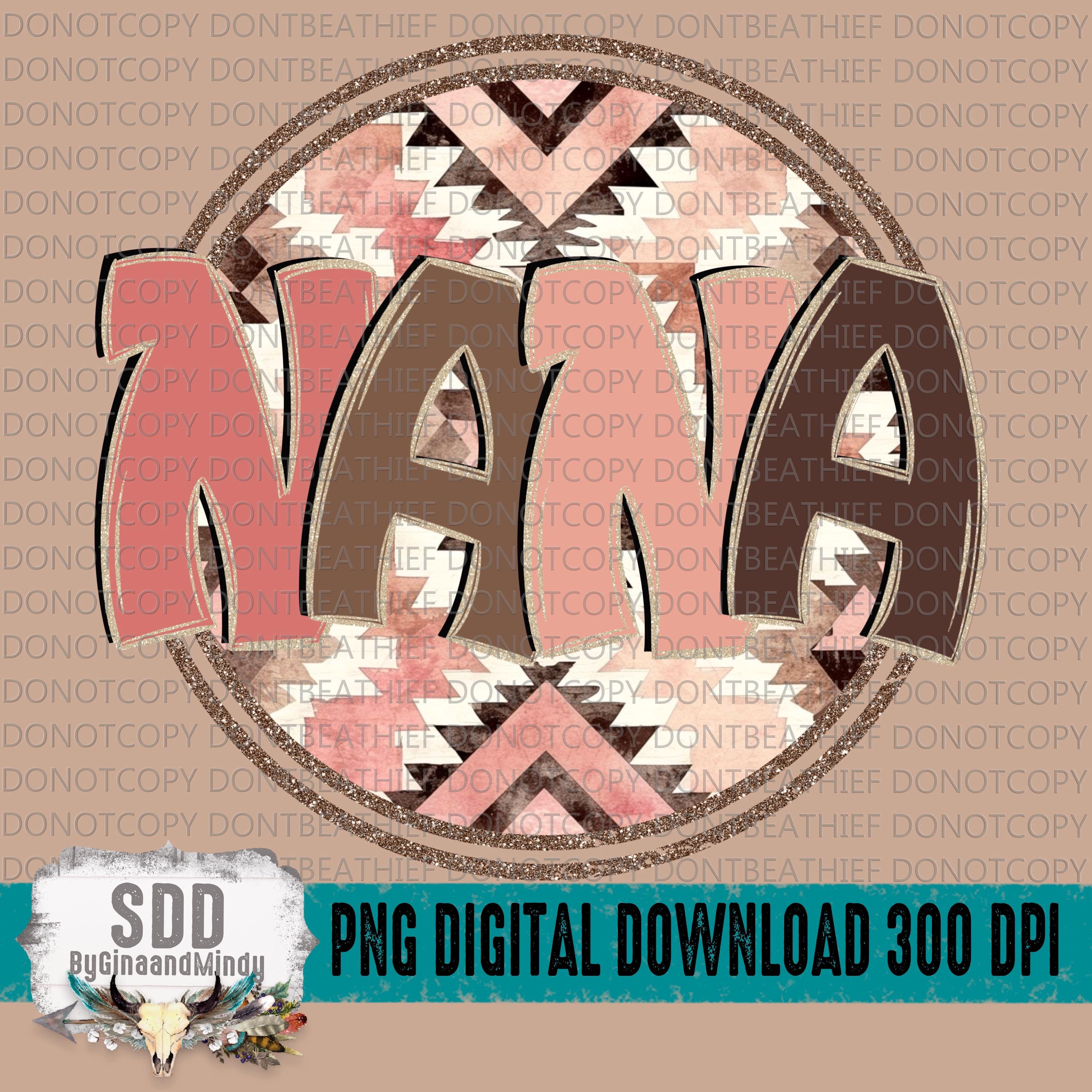 うちわデコ　Nana Nana Western Name Title PNG | Trendy, Nana, Western, Aztec, Circle