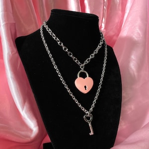 Lock Key necklace set choker