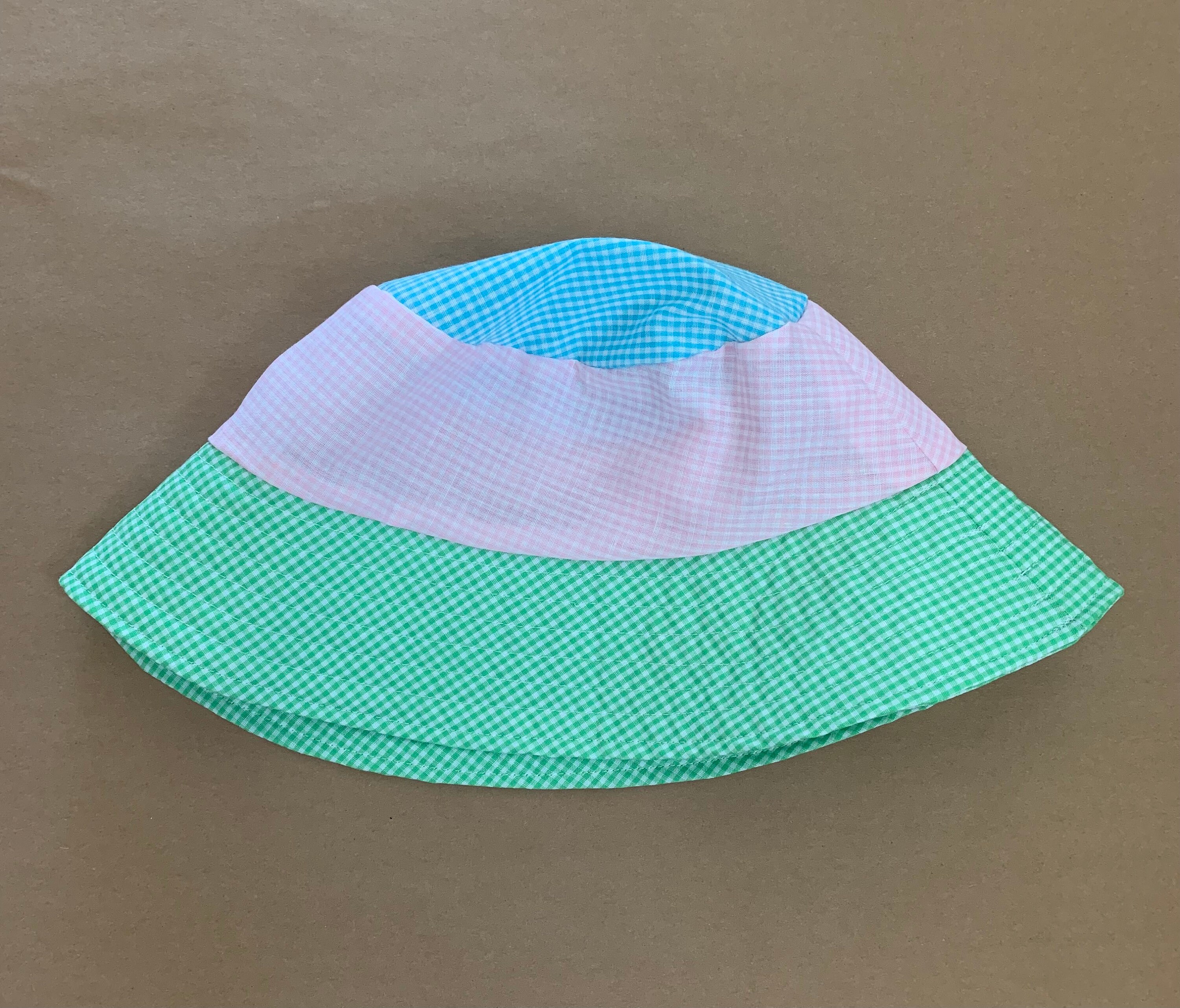 Multicolored Gingham Bucket Hats Pink Blue and Green Other Etsy