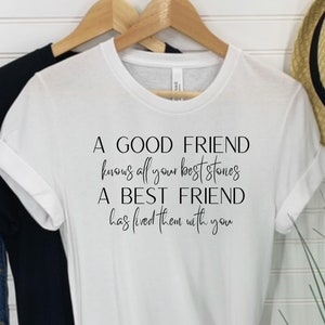 Best friend shirt, Friends tshirt, White best friend shirt, Friends Forever shirt, BFF shirt, Best friends Gift, Best Friend Christmas Gift