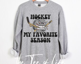 Hockey my favorite season sweatshirt, Dad Hockey sweatshirt, Hockey Mom Gift, Hockey Season Shirt, Hockey Player Sweatshirt Gift